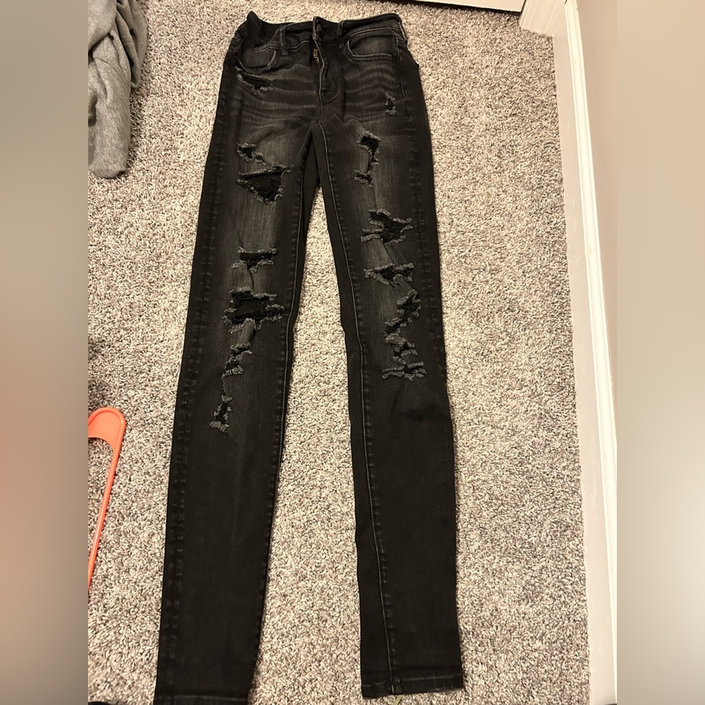 american eagle hi-rise jegging size 0 extra long